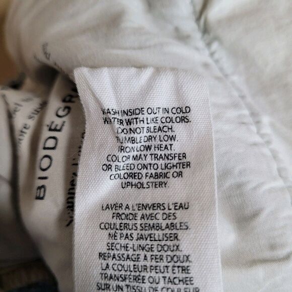 FRAME Jeans Le Slouch Biodegradable Size 24 Blue Straight Leg Button Fly 29x28.5 - Picture 10 of 13